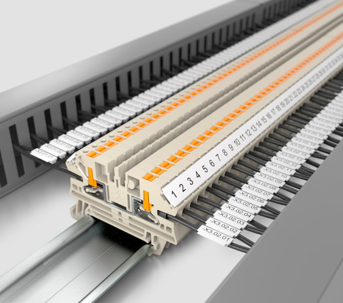 Weidmüller stellt die Klippon® Connect-Reihenklemme mit seitlicher PUSH IN-Technologie vor